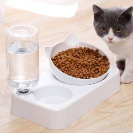 Vas pentru alimente cu distribuitor apa pentru pisici, 2in1 AG684A, 2 image