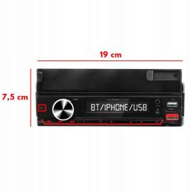 Player Auto RGB, 4 x 50W, model XBASS 7011X, cu Suport Telefon, Telecomanda pe volan, Bluetooth, Radio, MP3, AUX, Card, 10 image