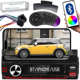 Player Auto RGB, 4 x 50W, model XBASS 7011X, cu Suport Telefon, Telecomanda pe volan, Bluetooth, Radio, MP3, AUX, Card, 2 image
