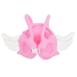 Vesta gonflabila de inot cu aripioare, pentru copii, culoare Roz, 5 image