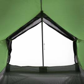 Cort de camping 2 persoane, verde, 193x122x96 cm, tafta 185t, 10 image