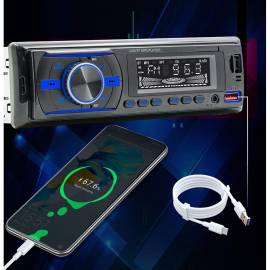 Player Auto RGB, 4 x 50W, model 7021A, cu Bluetooth, Telefon, Radio, MP3, AUX, Card, Telecomanda, 2 image