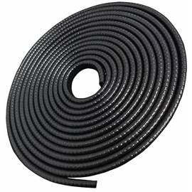 Banda flexibila pentru protectie contur portiere auto, profil "U", lungime 5m, culoare Neagra