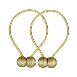 Bratara magnetica de prindere perdele/draperii, model GOLDEN BALLS, 3 image
