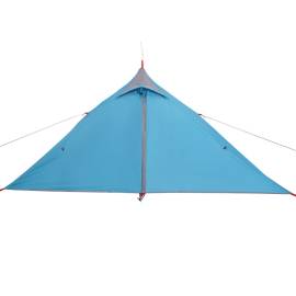 Cort de camping 1 persoane albastru, 255x153x130 cm, tafta 185t, 8 image