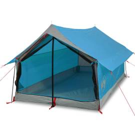 Cort de camping 2 persoane albastru 193x122x96 cm tafta 185t, 2 image