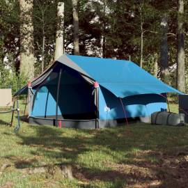 Cort de camping 2 persoane albastru 193x122x96 cm tafta 185t, 3 image