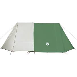 Cort de camping 3 persoane, verde, 465x220x170 cm, tafta 185t, 6 image