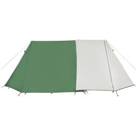 Cort de camping 3 persoane, verde, 465x220x170 cm, tafta 185t, 8 image