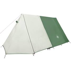 Cort de camping 3 persoane, verde, 465x220x170 cm, tafta 185t, 5 image