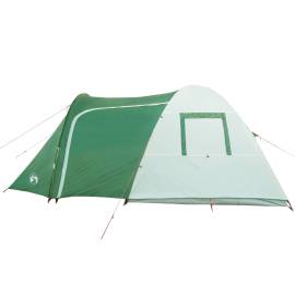 Cort de camping 6 persoane, verde, 466x342x200 cm, tafta 185t, 6 image