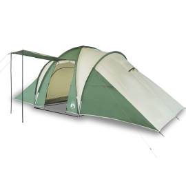 Cort de camping 6 persoane, verde, 576x238x193 cm, tafta 185t, 2 image