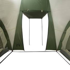 Cort de camping 6 persoane, verde, 576x238x193 cm, tafta 185t, 10 image