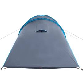 Cort de camping 6 persoane albastru, 576x238x193 cm, tafta 185t, 9 image
