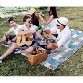 Patura plaja/picnic, impermeabila, multicolora, 2x2 m, trizand, 6 image