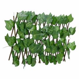 Spalier frunze struguri artificiale extensibil, verde 180x30 cm