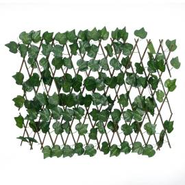 Spalier frunze struguri artificiale extensibil, verde 190x60 cm, 2 image