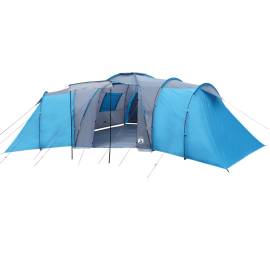 Cort camping 12 persoane, albastru, 840x720x200 cm, tafta 185t, 4 image