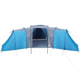 Cort camping 12 persoane, albastru, 840x720x200 cm, tafta 185t, 7 image