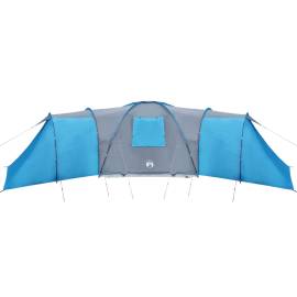 Cort camping 12 persoane, albastru, 840x720x200 cm, tafta 185t, 10 image