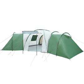 Cort de camping 12 persoane, verde, 840x720x200 cm, tafta 185t, 4 image
