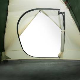 Cort de camping 3 persoane verde, 240x217x120 cm, tafta 190t, 11 image