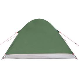 Cort de camping 3 persoane verde, 240x217x120 cm, tafta 190t, 10 image