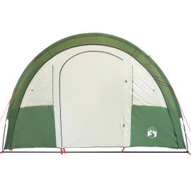 Cort de camping 4 persoane, verde, 483x340x193 cm, tafta 185t, 6 image