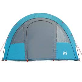 Cort de camping 4 persoane albastru, 483x340x193 cm, tafta 185t, 6 image