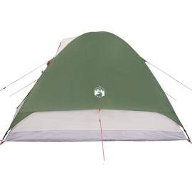 Cort de camping 6 persoane verde, 348x340x190 cm, tafta 190t, 9 image