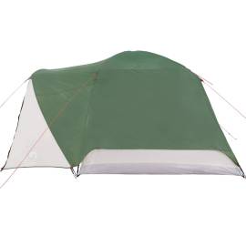 Cort de camping 6 persoane verde, 412x370x190 cm, tafta 190t, 8 image