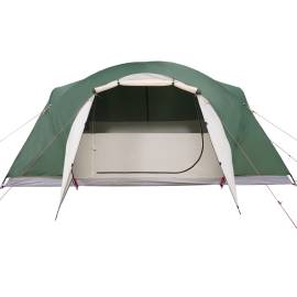 Cort de camping 8 persoane verde, 360x430x195 cm, tafta 190t, 5 image