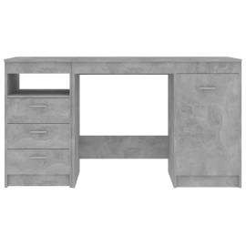 Birou, gri beton, 140 x 50 x 76 cm, pal, 4 image