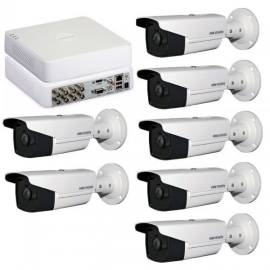 Kit supraveghere full hd 1080p cu 7 camere exterior exir 80m + dvr 8 canale video / 1 canal audio, 2 image