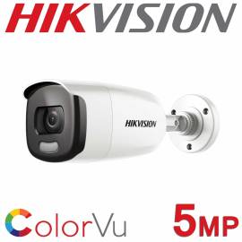 Sistem supraveghere profesional hikvision color vu 2 camere 5mp ir40m dvr 4 canale full accesorii, 2 image