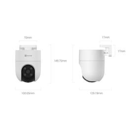 Cameră supraveghere wifi pan ezviz 2 megapixeli lentilă 4mm ir 30m cs-h8c-r100-1j4wkfl, 2 image