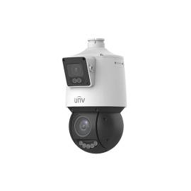 Camera de supraveghere dual-lens ip, ptz, 4mp, ir 100m&amp;wl30m, audio, alarm, poe, ip66 - unv ipc94144sfw-x25-f40c