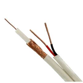 Cablu coaxial rg59 + alimentare 2x0.75'305m'alb tsy-rg59+2x0.75-w, 3 image