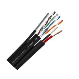Cablu ftp autoportant cu alimentare 2x1.5, cat 5e, cupru 100%, 305m, negru tsy-ftp5e+2x1.50-mess, 5 image