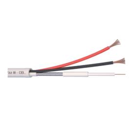 Cablu microcoaxial + alimentare 2x0.5, cupru 100%, 100m, 2 image