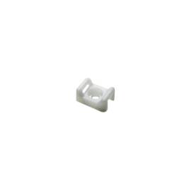 Suport plastic prindere coliere, alb, 15x10x7 mm, 100 buc tac-1-w
