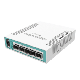 Cloud router switch, 5 x sfp, 1 x combo port sfp/gigabit - mikrotik crs106-1c-5s, 2 image