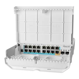 Cloud router switch outdoor 16 x 10/100mbps (15 poe inversate), 2 x sfp - mikrotik crs318-1fi-15fr-2s-out, 8 image