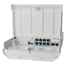Cloud smart switch outdoor, 8 x gigabit (7 poe in), 2 x sfp+ 10gbps - mikrotik css610-1gi-7r-2s+out, 6 image