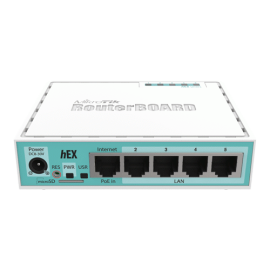Router hex, 5 x gigabit, routeros l4 - mikrotik rb750gr3, 2 image
