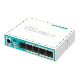 Router hex lite, 5 x fast ethernet, routeros l4 - mikrotik rb750r2, 2 image