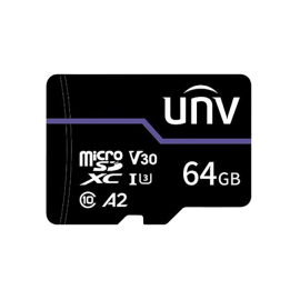 Card memorie 64gb, purple card - unv tf-64g-t