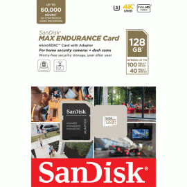 Card microsd 128gb'seria max endurance - sandisk sdsqqvr-128g-gn6ia, 2 image