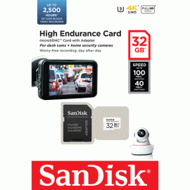 Card microsd 32gb'seria high endurance - sandisk sdsqqnr-032g-gn6ia, 2 image