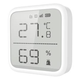 Detector de temperatura si umiditate wireless pentru ax pro - hikvision ds-pdtph-e-we, 2 image